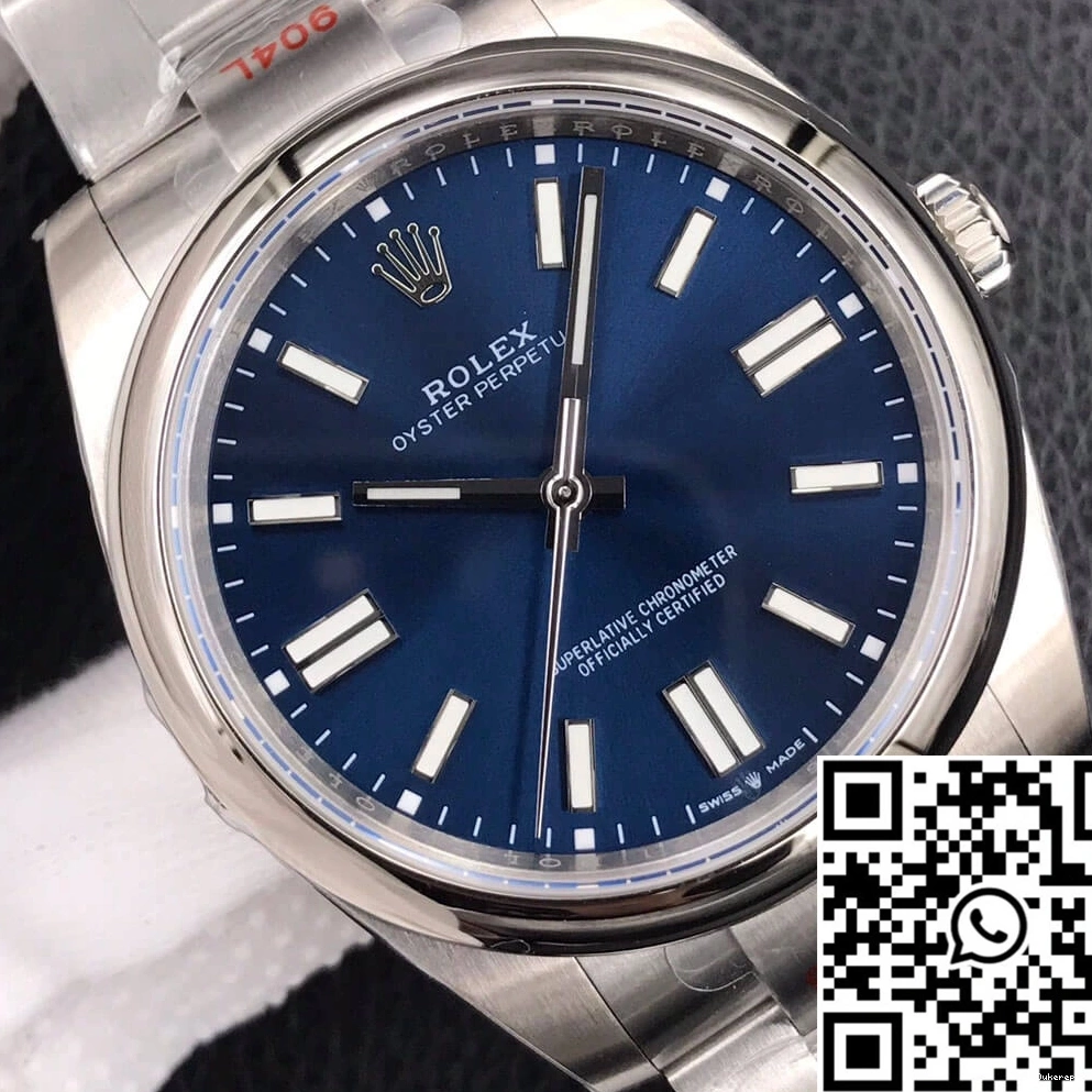 Oyster M124300-0003 Upgraded Blue Rolex Perpetual 41MM Dial EW 1290 Factory 0823